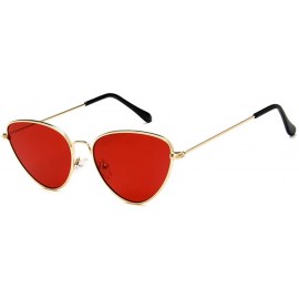 Cat Eye Trendy Tinted Color Vintage Shaped Sun glasses Shaped Ocean Cat Eye Sunglasses Women - C7 - CW18TCANG70 $11.81