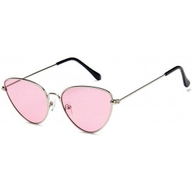 Cat Eye Trendy Tinted Color Vintage Shaped Sun glasses Shaped Ocean Cat Eye Sunglasses Women - C7 - CW18TCANG70 $11.81