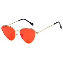 Cat Eye Trendy Tinted Color Vintage Shaped Sun glasses Shaped Ocean Cat Eye Sunglasses Women - C7 - CW18TCANG70 $11.81