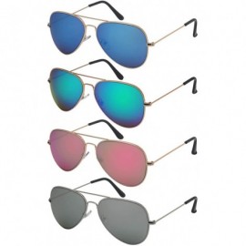 Aviator Classic Aviator Sunglasses Men Women Military Style 25095A - C318HM7COG9 $7.97