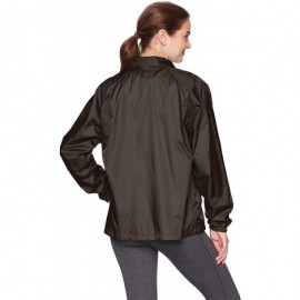 Sport Nylon Coach's Jacket/Lined - Brown - C8114YI4E2B $12.18