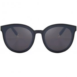 Round Round Sunglasses for Women Vintage Eyewear S8094 - Black - CA17YGD5MR3 $26.25