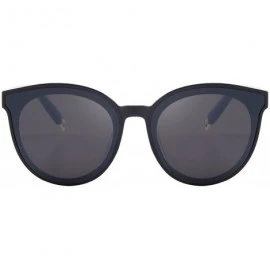 Round Round Sunglasses for Women Vintage Eyewear S8094 - Black - CA17YGD5MR3 $13.30