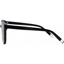 Round Round Sunglasses for Women Vintage Eyewear S8094 - Black - CA17YGD5MR3 $26.25