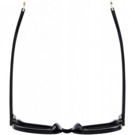 Round Round Sunglasses for Women Vintage Eyewear S8094 - Black - CA17YGD5MR3 $26.25