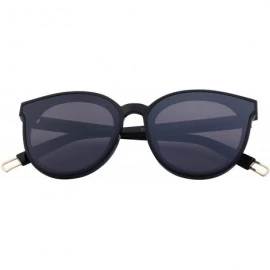 Round Round Sunglasses for Women Vintage Eyewear S8094 - Black - CA17YGD5MR3 $26.25