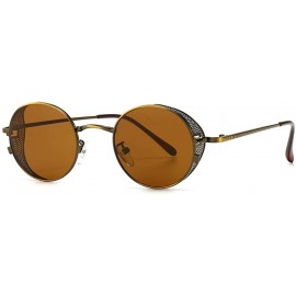 Goggle Fashion Vintage Sunglasses Gradient Glasses - Brown - C1198KKQI92 $12.71