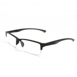 Rectangular 6904 SECOND GENERATION Semi-Rimless Flexie Reading Glasses NEW - Grey - CC12DMY9IZP $17.56