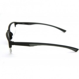 Rectangular 6904 SECOND GENERATION Semi-Rimless Flexie Reading Glasses NEW - Grey - CC12DMY9IZP $17.56