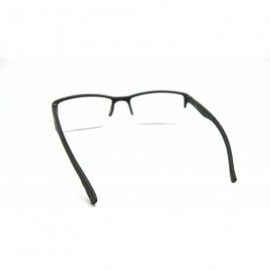Rectangular 6904 SECOND GENERATION Semi-Rimless Flexie Reading Glasses NEW - Grey - CC12DMY9IZP $17.56