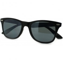 Wayfarer Unisex Thin Light Weight Square Sunglasses Classic & 2-tones - Matte Black - CY11MORTGEP $8.52