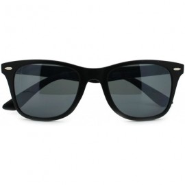 Wayfarer Unisex Thin Light Weight Square Sunglasses Classic & 2-tones - Matte Black - CY11MORTGEP $8.52