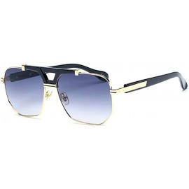 Cat Eye New fashion frame sunglasses - metal frame double beam cat eye sunglasses - D - CL18SEHE6DH $75.51