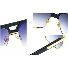 Cat Eye New fashion frame sunglasses - metal frame double beam cat eye sunglasses - D - CL18SEHE6DH $30.20