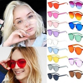 Round Unisex Fashion Candy Colors Round Outdoor Sunglasses Sunglasses - White Purple - CF199ONW0AL $10.15