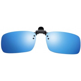 Round Polarized Sunglasses for Women Men's Clip-on Sunglasses Sports Stylish Sunglasses - Bule - CX18UUOWH6C $11.49