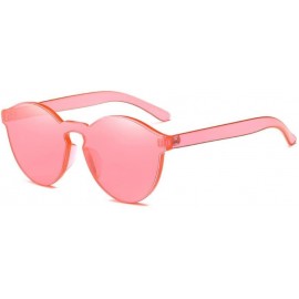 Oversized Rimless Integrated Glasses - CH18DQK4W37 $9.74