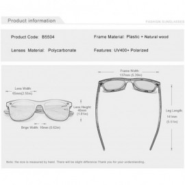 Rimless Genuine adjustable polarized sunglasses handmade square men fashion Full Lens Bubinga Wood - Blue - CI18YYD4SXY $22.98