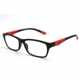 Rimless 6904 SECOND GENERATION Semi-Rimless Flexie Reading Glasses NEW - Z3 Matte Black Red - CM18ESEZ9I4 $34.96