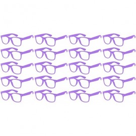 Sport 20 Pieces Per Case Wholesale Lot Classic Retro Plastic Sunglasses Clear Lens Assorted Colored - CQ180Y4S02L $33.47