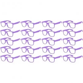 Sport 20 Pieces Per Case Wholesale Lot Classic Retro Plastic Sunglasses Clear Lens Assorted Colored - CQ180Y4S02L $56.52