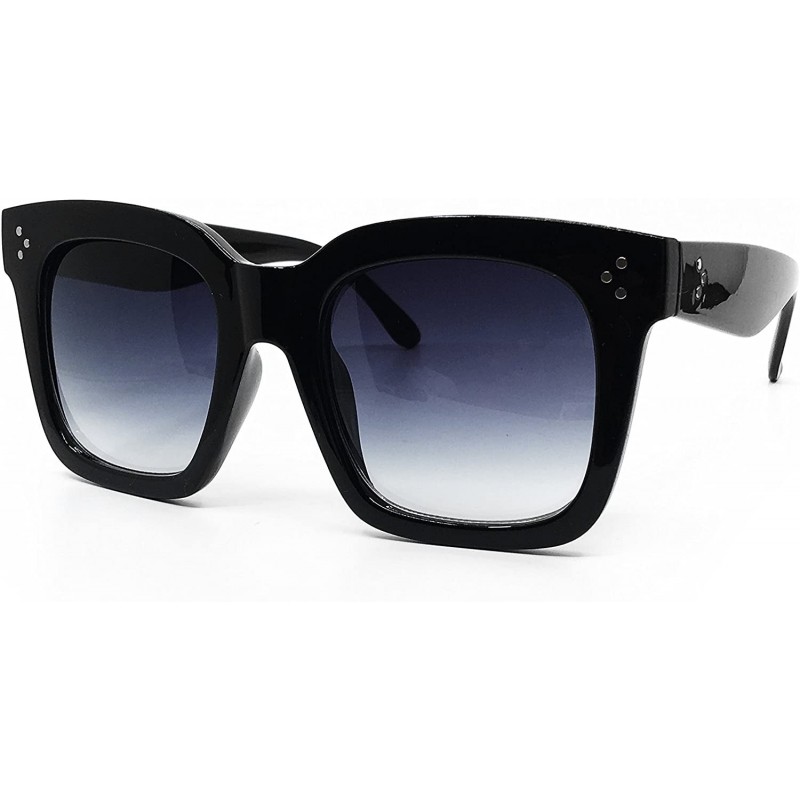 Oversized RAKOSTA 1762 Premium Oversize XXL Women Men Havana Tilda Shadow Style Fashion Tint Sunglasses - Black/Fade - CR1954...