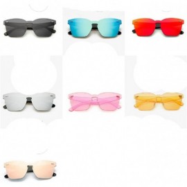 Rimless Unisex Sunglasses Fashion Style Design UV400 - Yellow - CY182IMAKKE $10.45