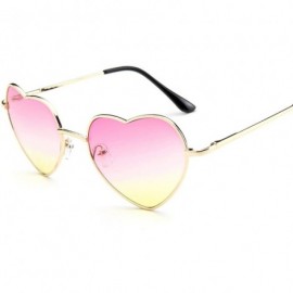 Cat Eye Love Heart Shaped Sunglasses Women Luxury Cat Eye Sun Glasses Sexy Sweet Candy Mirror Lens Eyewear UV400 - CJ197Y7HDA...