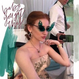 Rimless Fire Flame Rimless Sunglasses Fashion Women Cat Eye Sunglass Lady Luxury Sun Glasses UV400 Shades glasses - 1 - C4198...