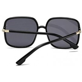 Oval Sunglasses For Women Vintage Round Sunglasses for Women Classic Retro Designer Style - Black - C41905KDK5T $9.97