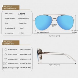 Aviator Lightweight Aviator Sunglasses for Women Polarized Mirrored Metal Frame Shades - CT18NIZ4DHS $15.07