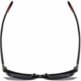 Rectangular Polarized Sunglasses Driving Photosensitive Glasses 100% UV protection - Tea/Tea - CE18SO4RA7Q $20.87
