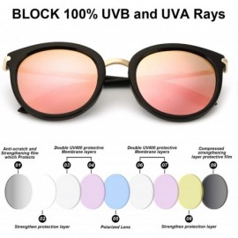 Cat Eye Sunglasses for women polarized Cat Eyes Fashion Design Style for Driving-100% UVA/UVB Protection - CT18UMXT94M $12.96