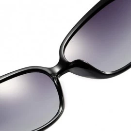 Oversized Polarized HD Sunglasses for Women Polarized Metal Mirror UV 400 Lens Protection - Apricot - CU198O4LA03 $32.89