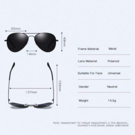 Aviator Sunglasses for men Polarized Sunglasses Classic toad glasses for driving - G - C318QCA0AHO $18.61