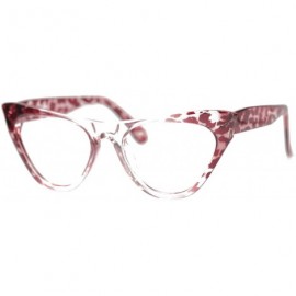 Rimless Womens Leopard Pattern Cat Eye Reading Glasses Quality Eye Glass Frame - Red Leopard - C818IG2YRNZ $10.50