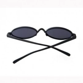 Round Vintage Sunglasses Slender Glasses - G - CM199OQSAUA $9.78