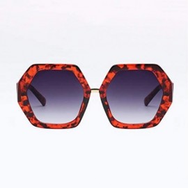 Oversized Women's Sunglasses Fashion Multilateral V-Leg Sunglasses Anti-ultraviolet - D - C918Q9E4QEQ $23.31