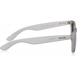 Wayfarer Women's Pld6009/N/M Rectangular Sunglasses - Crystal - CA11YDW5UXZ $41.85
