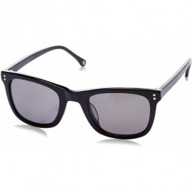 Square Unisex Square Sunglasses Brown Lens/Black Frame - CM18GRL8G0M $19.97