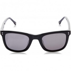 Square Unisex Square Sunglasses Brown Lens/Black Frame - CM18GRL8G0M $19.97