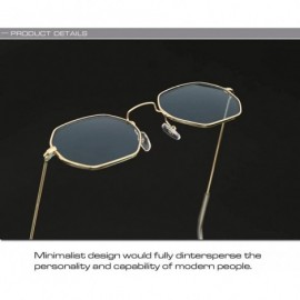 Oversized Small Round Vintage Mirror Lenses UV Protection Unisex Sunglasses by - Gold Gray - CB18TXSO624 $11.78