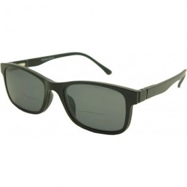 Wayfarer Clear Bifocal + Polarized Magnetic Clip on - Polarized Sunglasses New Arrived - C018LM6758C $20.45