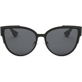 Cat Eye A8716 Black Cat Eye Sunglasses for Women UV400 Protection - Black - CF18GNC00AM $11.90