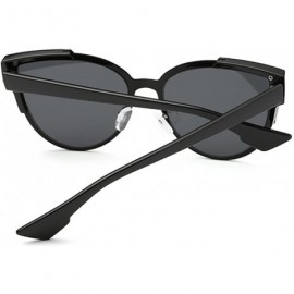 Cat Eye A8716 Black Cat Eye Sunglasses for Women UV400 Protection - Black - CF18GNC00AM $11.90