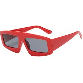 Rectangular Sunglasses for Women Rectangular Glasses Retro Sunglasses Eyewear Plastic Sunglasses Party Favors - B - CM18ONR2R...
