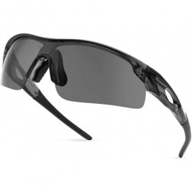 Rimless Men Sports Sunglasses Polarized for Baseball Fishing Cycling Flexible TR90 Frame Sun Glasses Women - C018ZGQ2UYX $23.01