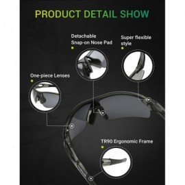Rimless Men Sports Sunglasses Polarized for Baseball Fishing Cycling Flexible TR90 Frame Sun Glasses Women - C018ZGQ2UYX $23.01