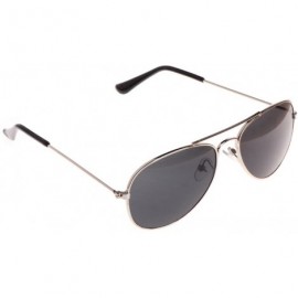 Goggle Feshion Kids Metal UV Protection Goggles Sunglasses Eyewear for Boys Girls (Silver&Gray) - CP1895QWU25 $19.11