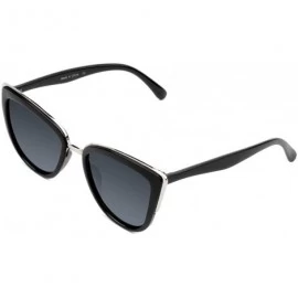 Oversized Women's Vintage Oversized Cat Eye Sunglasses Fashion Unisex Eye Glasses - Black - C0183MI49HG $19.62